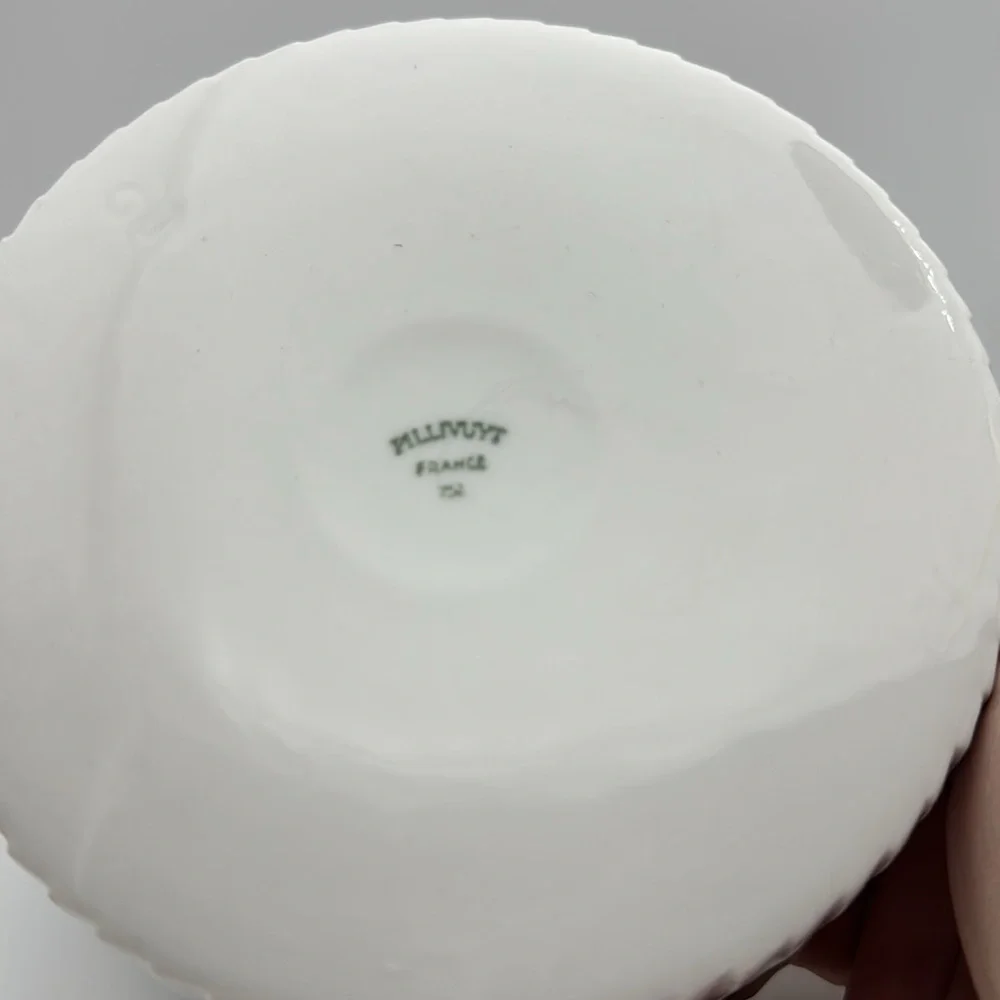 Pillivuyt Pleated White Ribbed Porcelain Souffles‎ Lot of 2